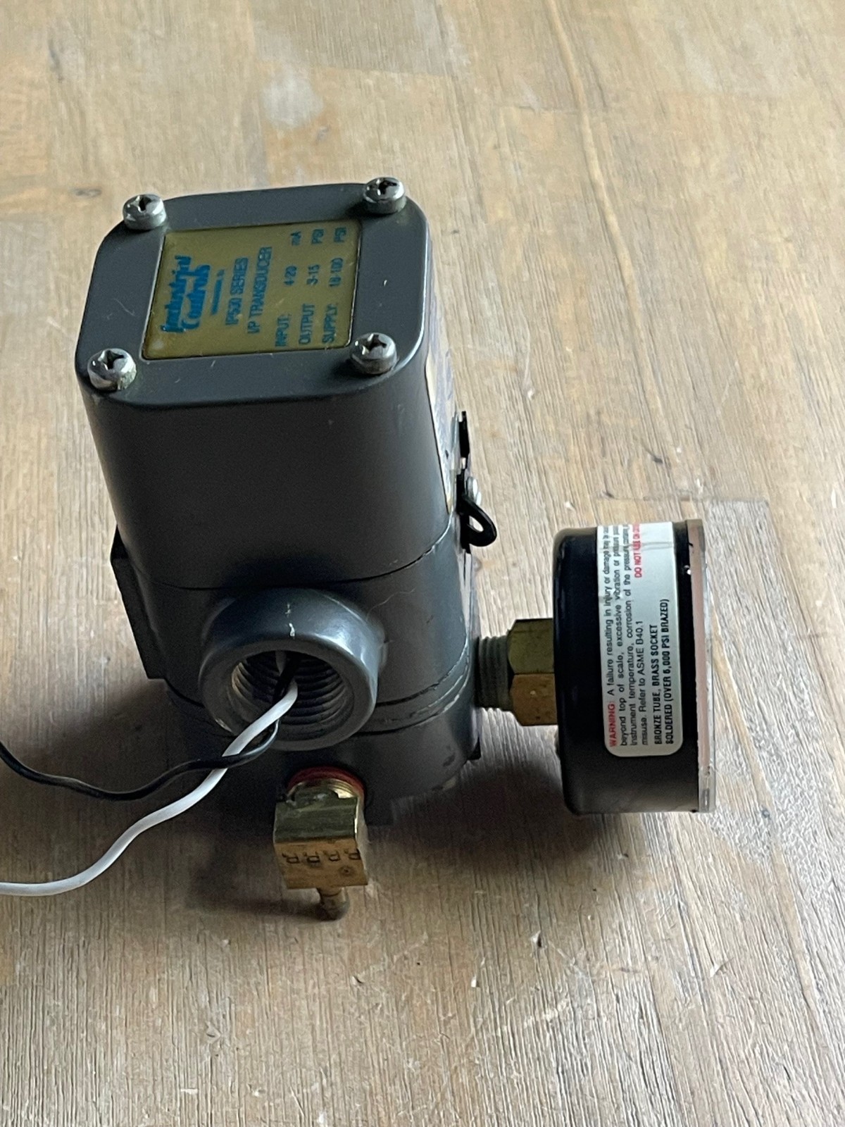 INDUSTRIAL CONTROLS IP500 SERIES I/P TRANSDUCER 18-100PSI INPUT 4-20mA