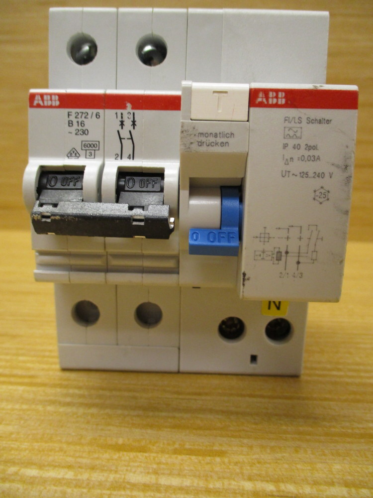 ABB F272/6 B16 16A Circuit Breaker F2726B16