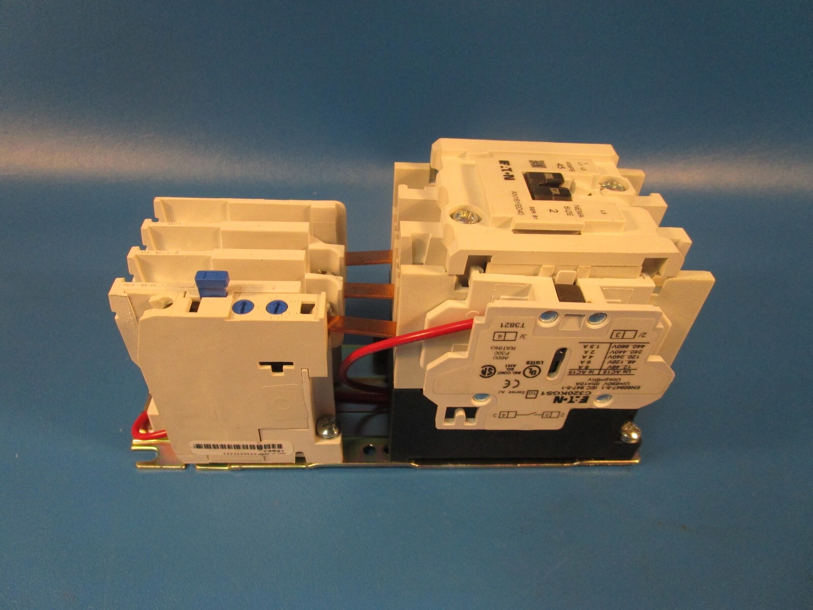 Eaton AN16GNY11AB, AN16YED40 ENHANCED COIL MOTOR STARTER, 600 VAC 45A 120V COIL