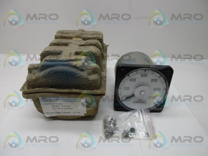 WESCHLER 103131LSSV PANEL METER 0-1200 AC AMPERES NSMP
