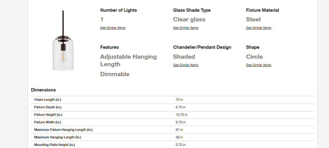 H B Mullins 6.75 in. 1-Light Oil Rubbed Bronze Mini Pendant Hanging Light