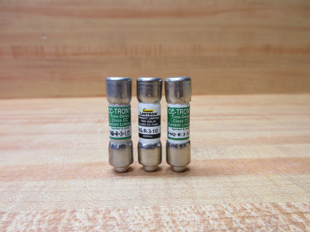 Buss FNQ-R-3-1/2 Bussmann Fuse Cross Ref 1CT97 (Pack of 3)