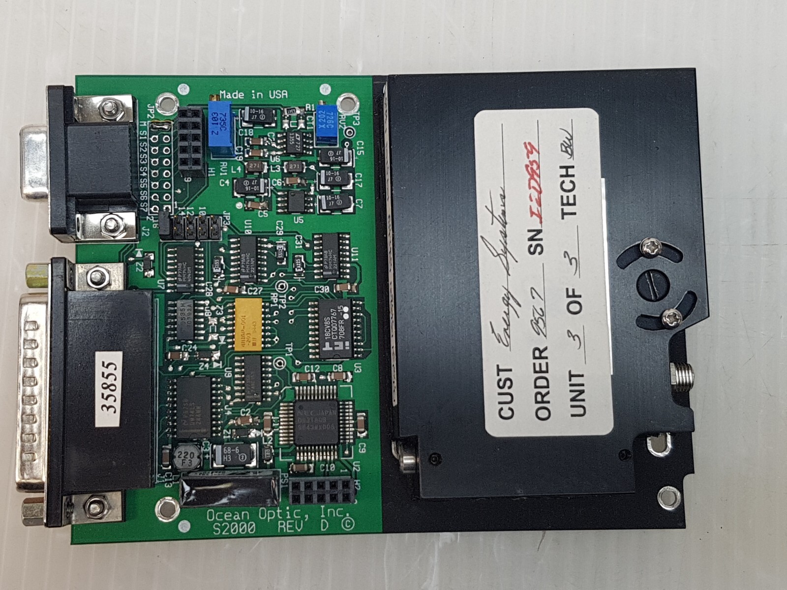 Ocean Optics S2000 Miniature Fiber Optic Spectrometer S 2000 Spectrophotometer
