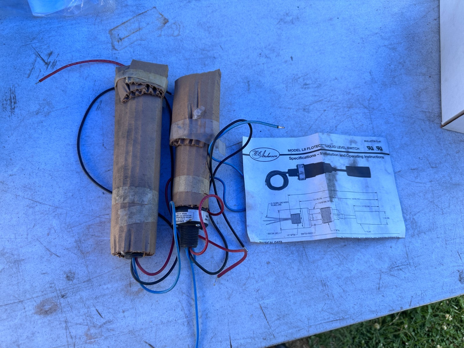 W. E. ANDERSON L8-MV Flotec Liquid Level Switch – Lot of 2