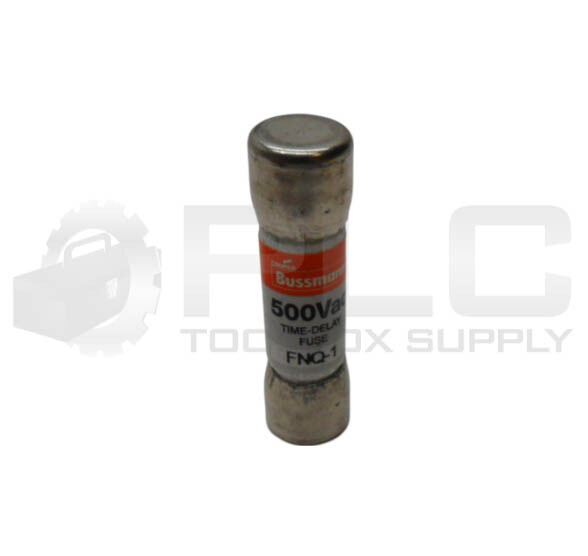 NEW BOX OF 10 BUSSMANN FNQ-1 TIME DELAY FUSE 1A 500VAC