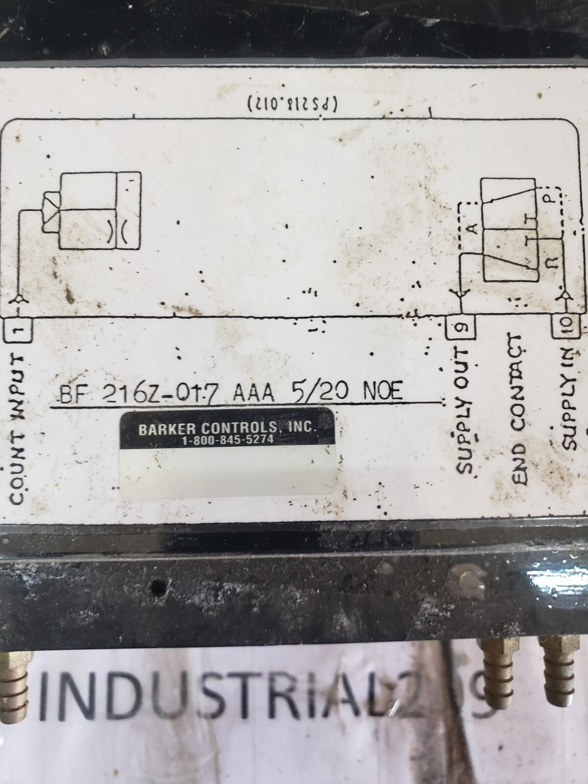 BARKER CONTROLS BF 216Z-017AAA 5/20 N0E COUNTER /TOTALYZER