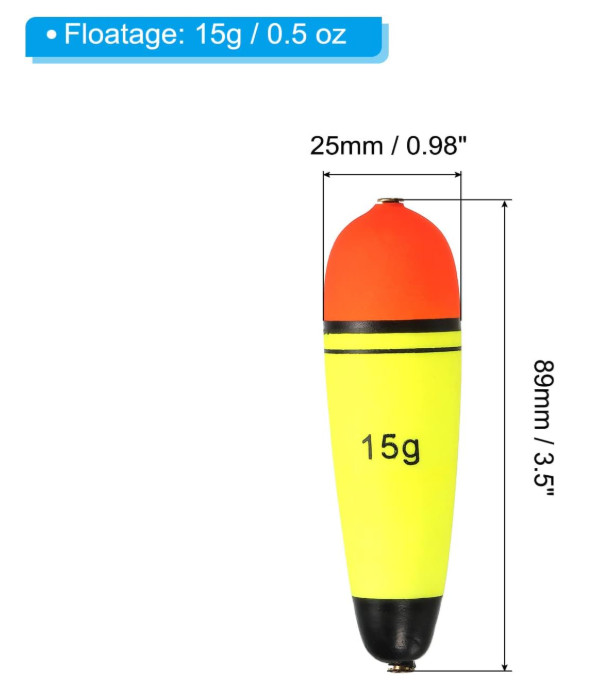 PATIKIL Fishing Slip Bobbers EVA Fishing Float for Saltwater Freshwater Fishing