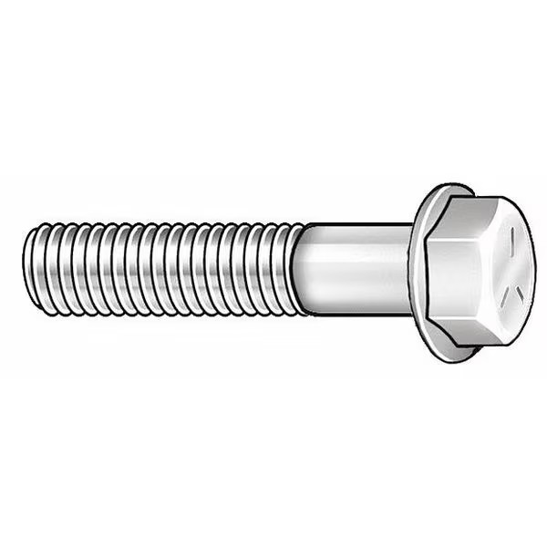 Grade 8, 1/2″-13 Flange Bolt, Black Phosphate Steel, 2-1/2 in L, 25 PK