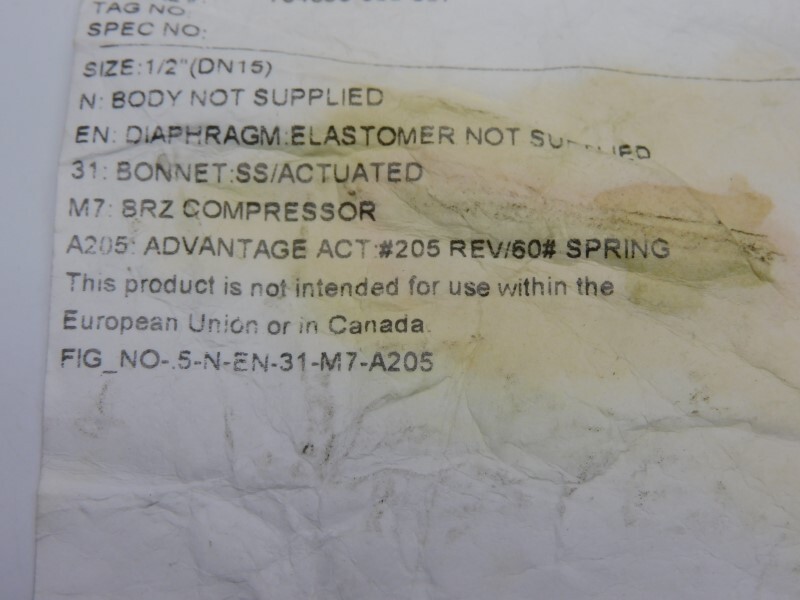 ITT .5-N-EN-31-M7-A205 90PSI 1/2″ NSNP
