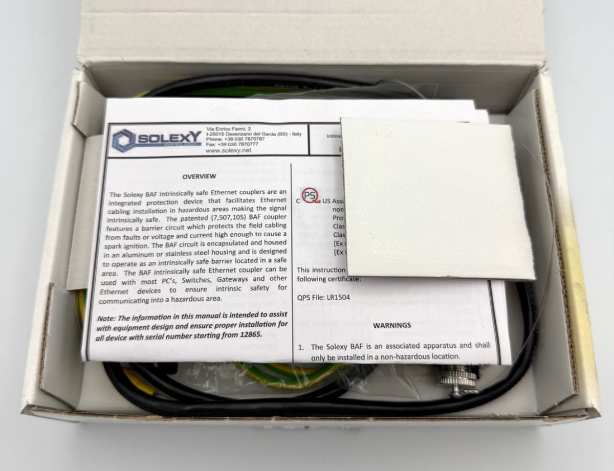 Solexy BAF3S0101N0040 STAINLESS Ethernet Barrier -One Pair- 40″ Cat5e