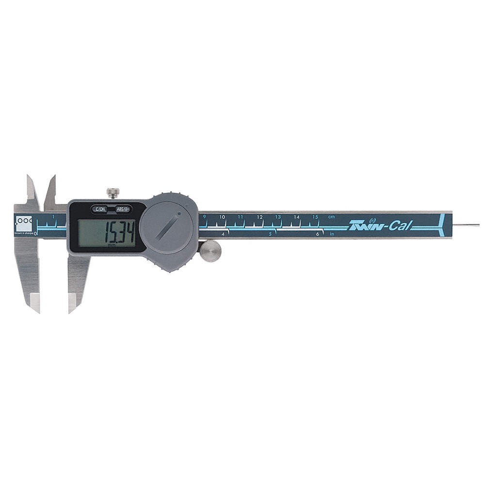 TESA BROWN & SHARPE 00530094 Digital Caliper,0-6″/0-150mm,S/S 49U599