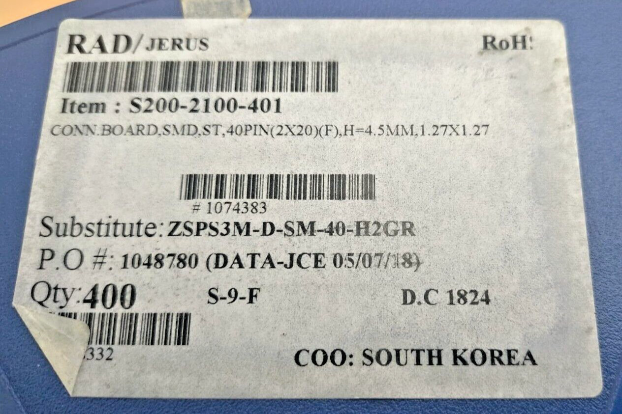 Lot of 1021 CONN BOARD SMD ST 40PIN (2×20) F H=4 5mm 1,27