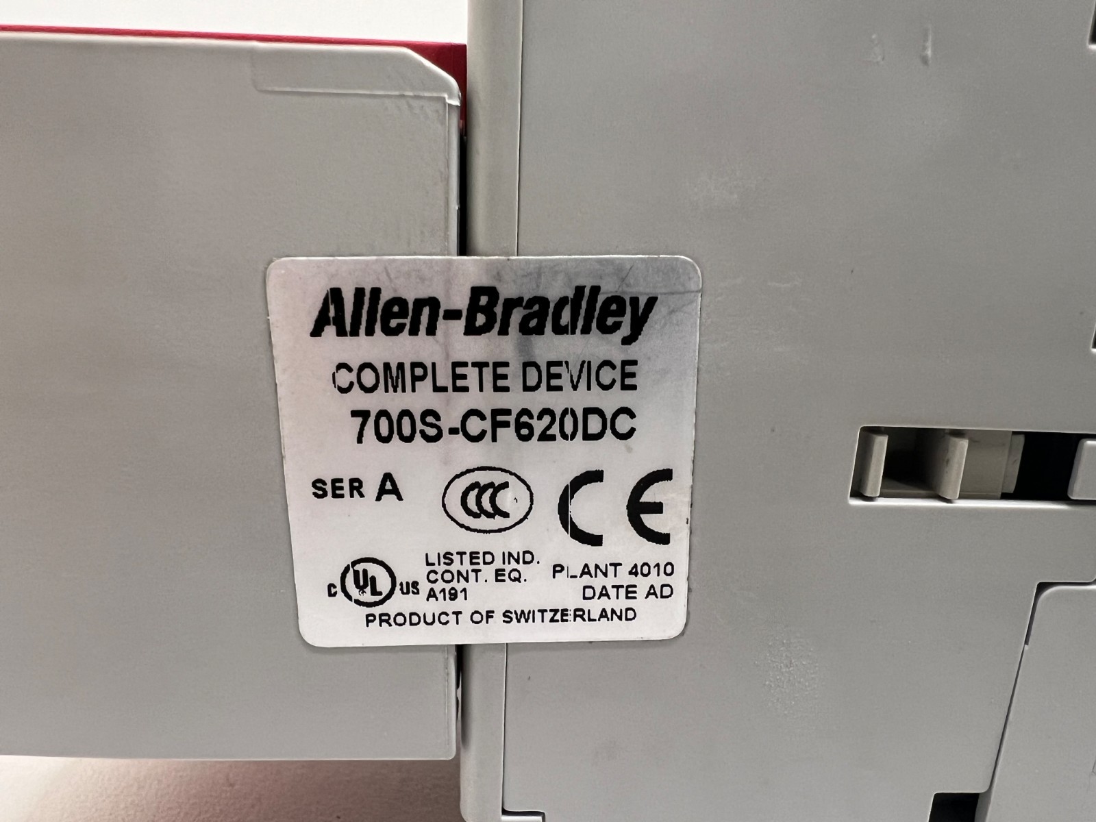 GOOD USED! ALLEN-BRADLEY GUARDMASTER SAFETY CONTACTOR 700S-CF620DC