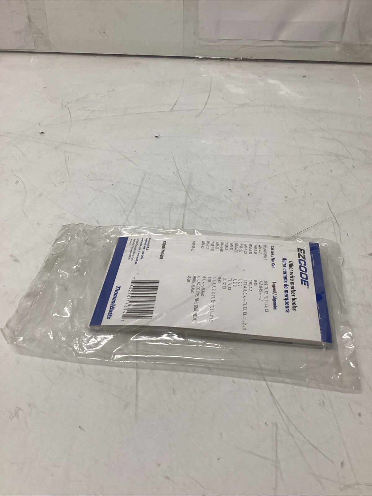 THOMAS & BETTS EZCODE POCKET PACK WIRE MARKERS WM-9T T-345