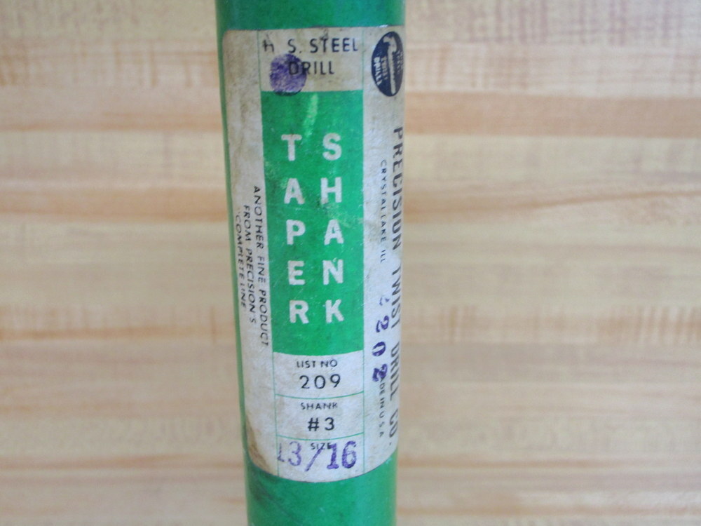 Precision Twist Drill 2202 Taper Shank Drill Bit 209