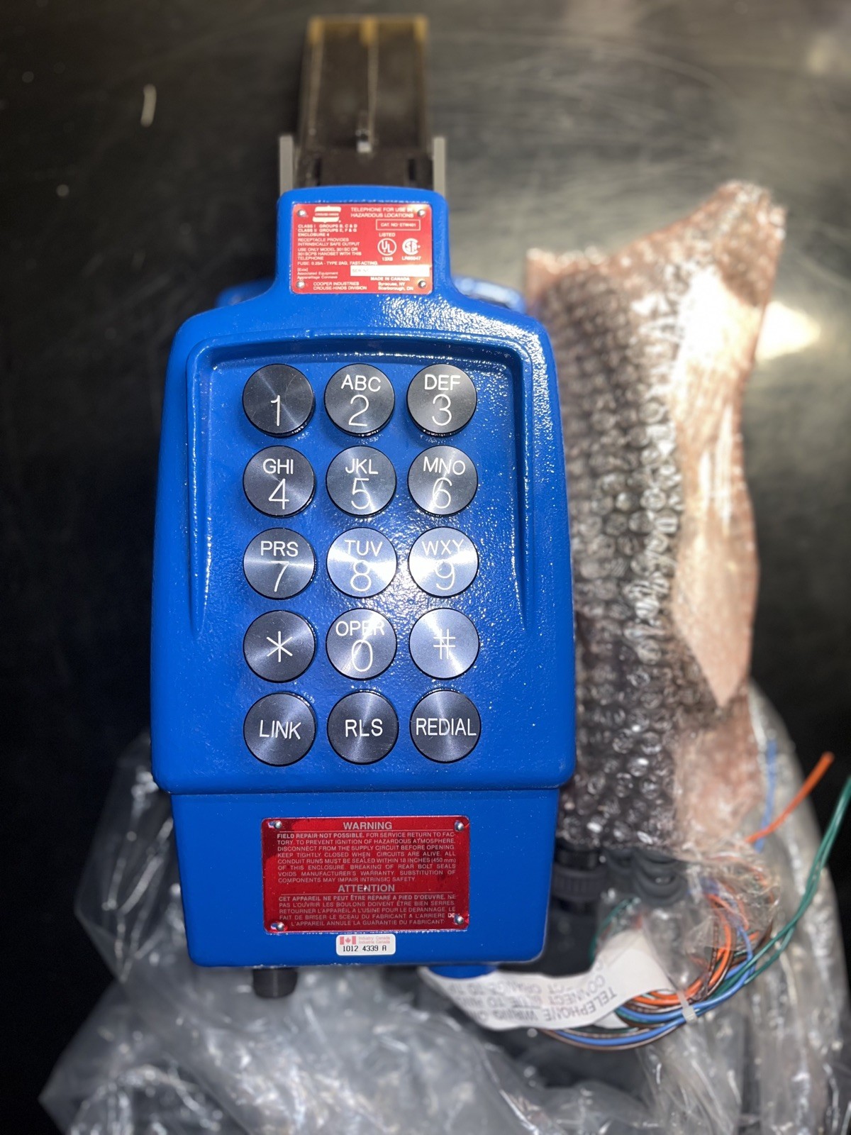 Crouse-Hinds ETW401 Explosion-Proof Wall-Mount Telephone