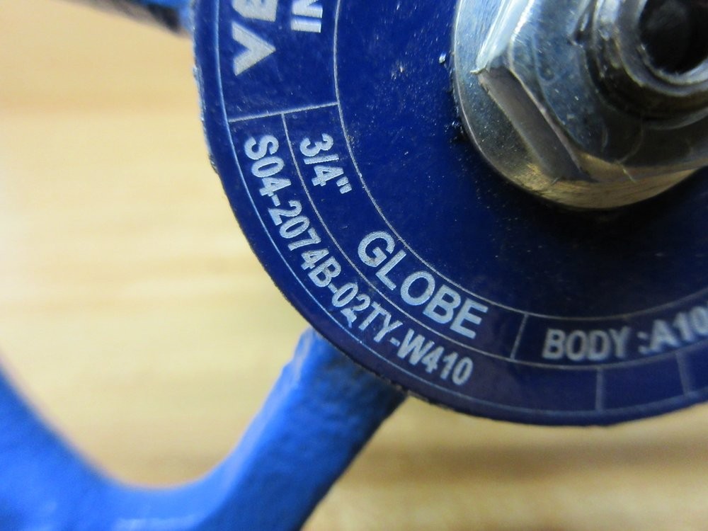 Velan S04-2074B-02TY-W410 Globe Valve S042074B02TYW410