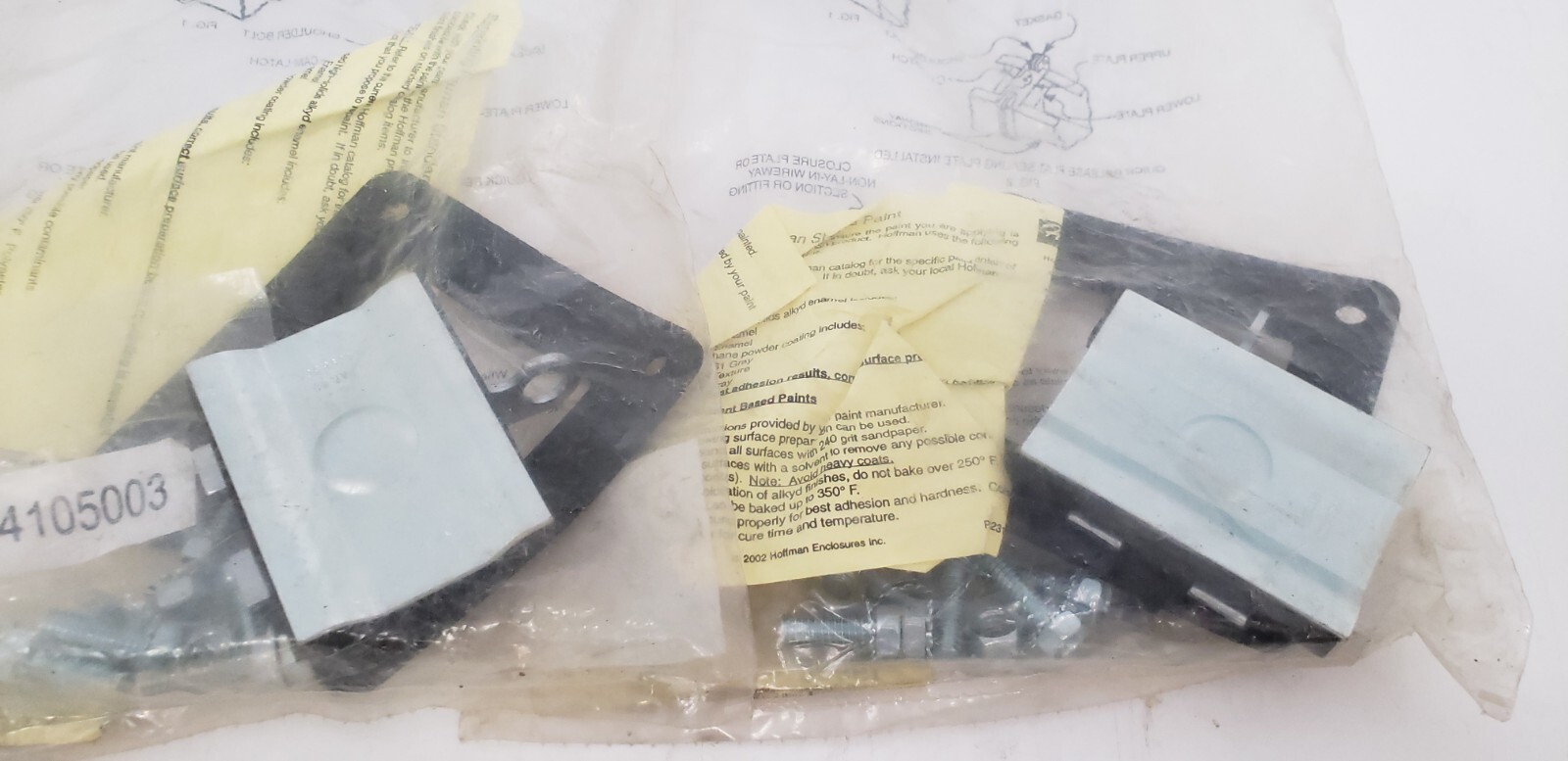 HOFFMAN F22LSGQR FLAT QUICK RELEASE SEALING PLATE, 2-1/2 x 2-1/2″ (LOT OF 2) NIB