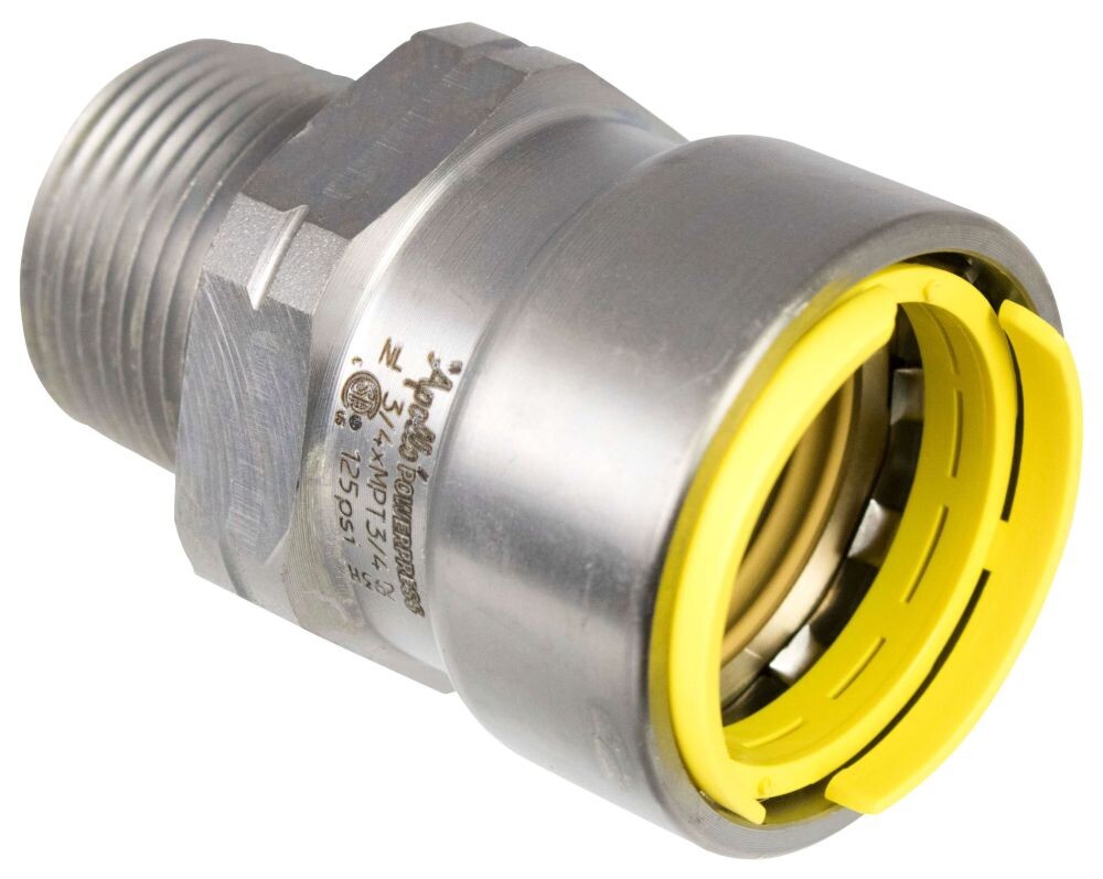 Apollo PWR7482112 Adapter Gas 1-1/4″ X 1-1/4″ Press X MPT