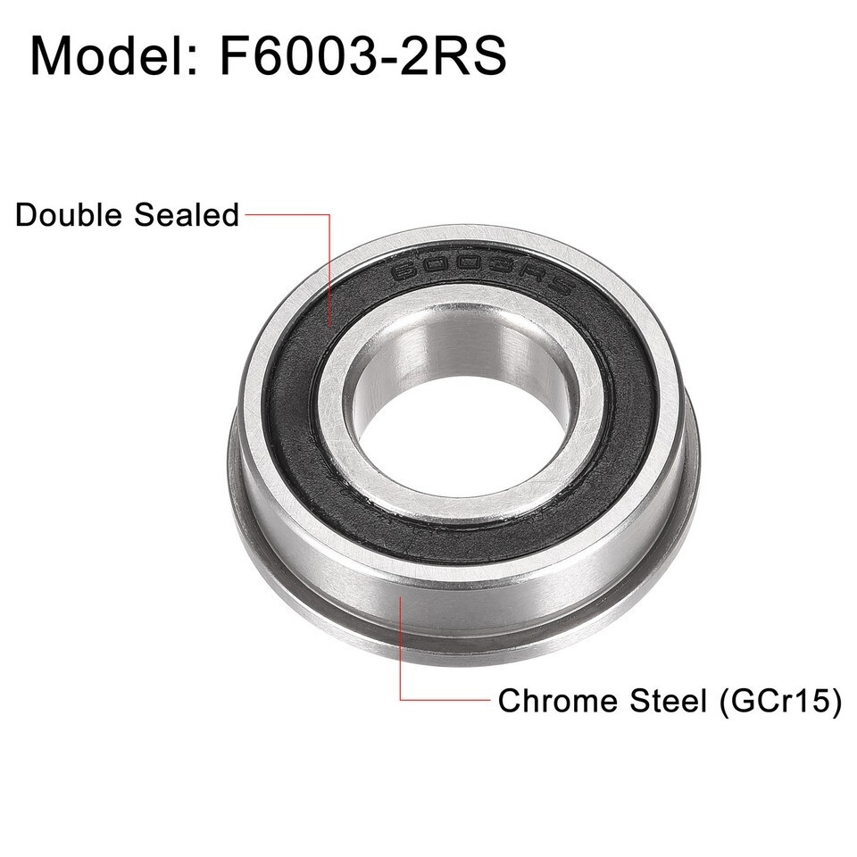4 NEW UNBRANDED 6003-2RS BALL BEARINGS NNB ***MAKE OFFER***