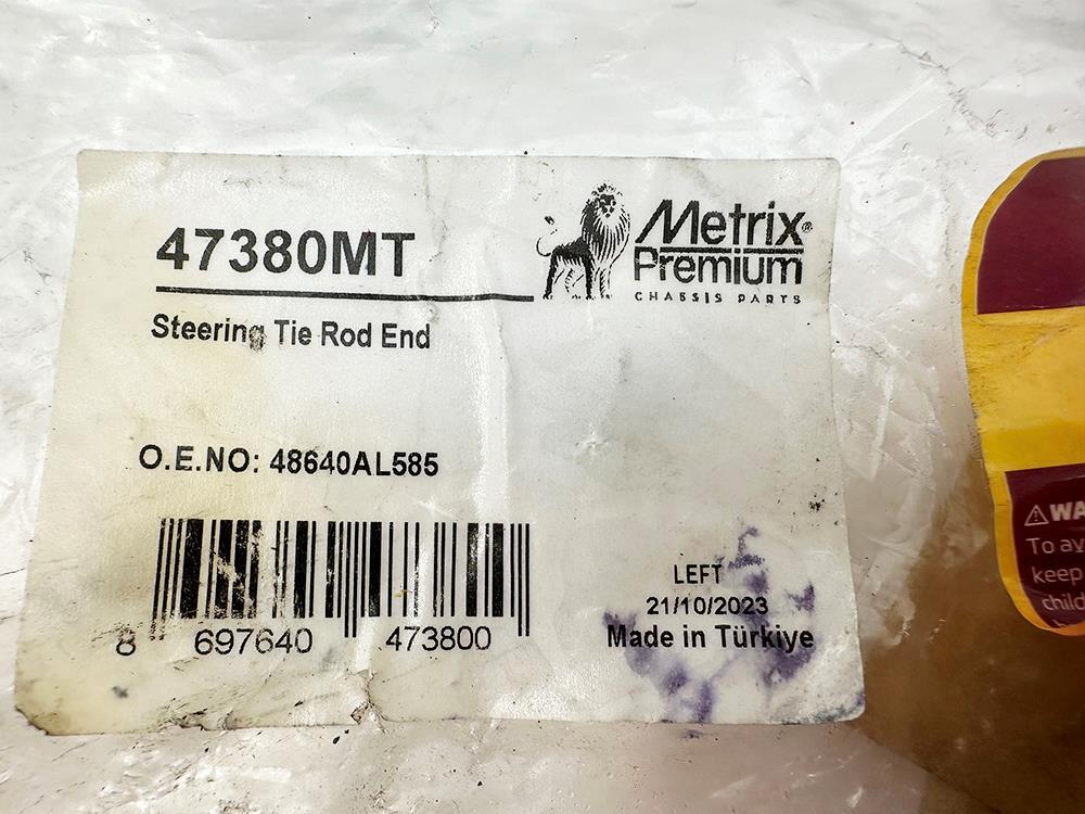 Metrix Premium Steering Tie Rod End 47380MT NEW FREE FAST SHIP