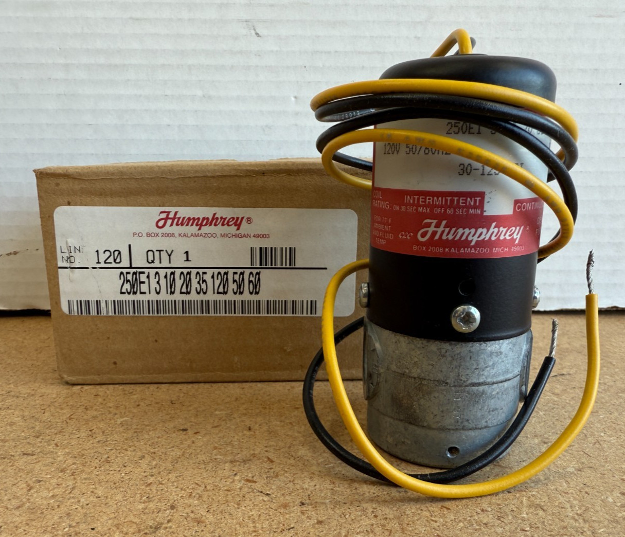 HUMPHREY 250E13102035 120V 30-125PSI NSNP