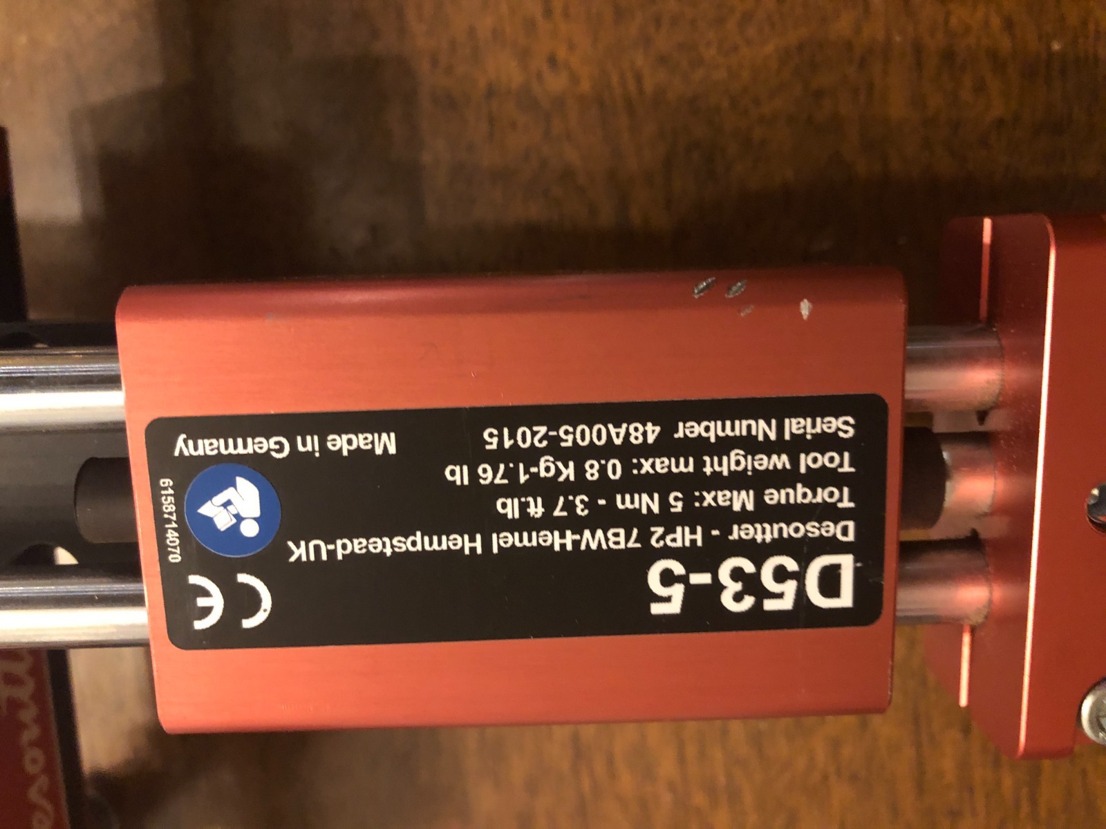 DESOUTTER D53-5 LINEAR TORQUE REACTION ARM-CUSTOM KIT-SEE VIDEO! READ DESCRIPTIO