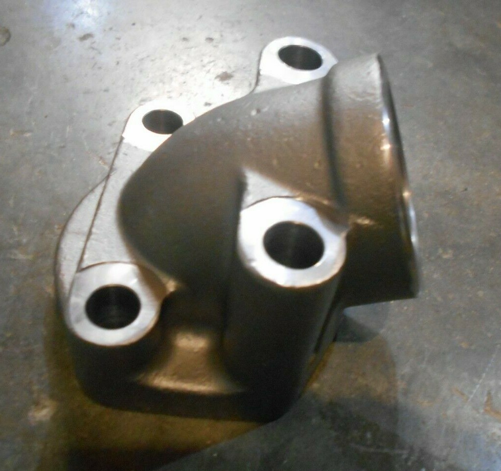 4-bolt Hydraulic Flange Adapter Elbow 22-1/2 degree 2″ID SAE x Socket Weld