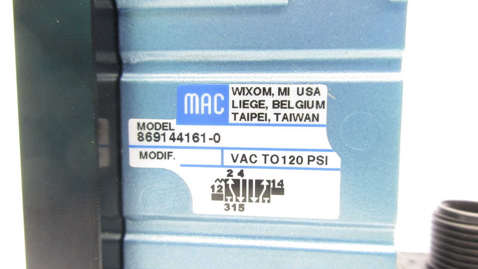 MAC 869144161-0 24VDC 120PSI NSNP