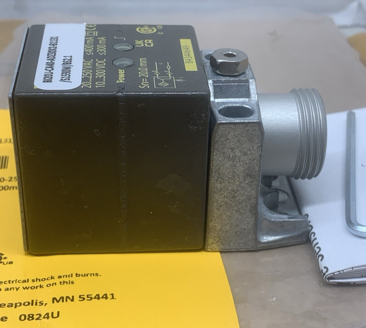TURCK BI20-CA40-ADZ30X2-B1131/S1590 W/BS2.1 PROXIMITY SENSOR 4283295 * NEW*