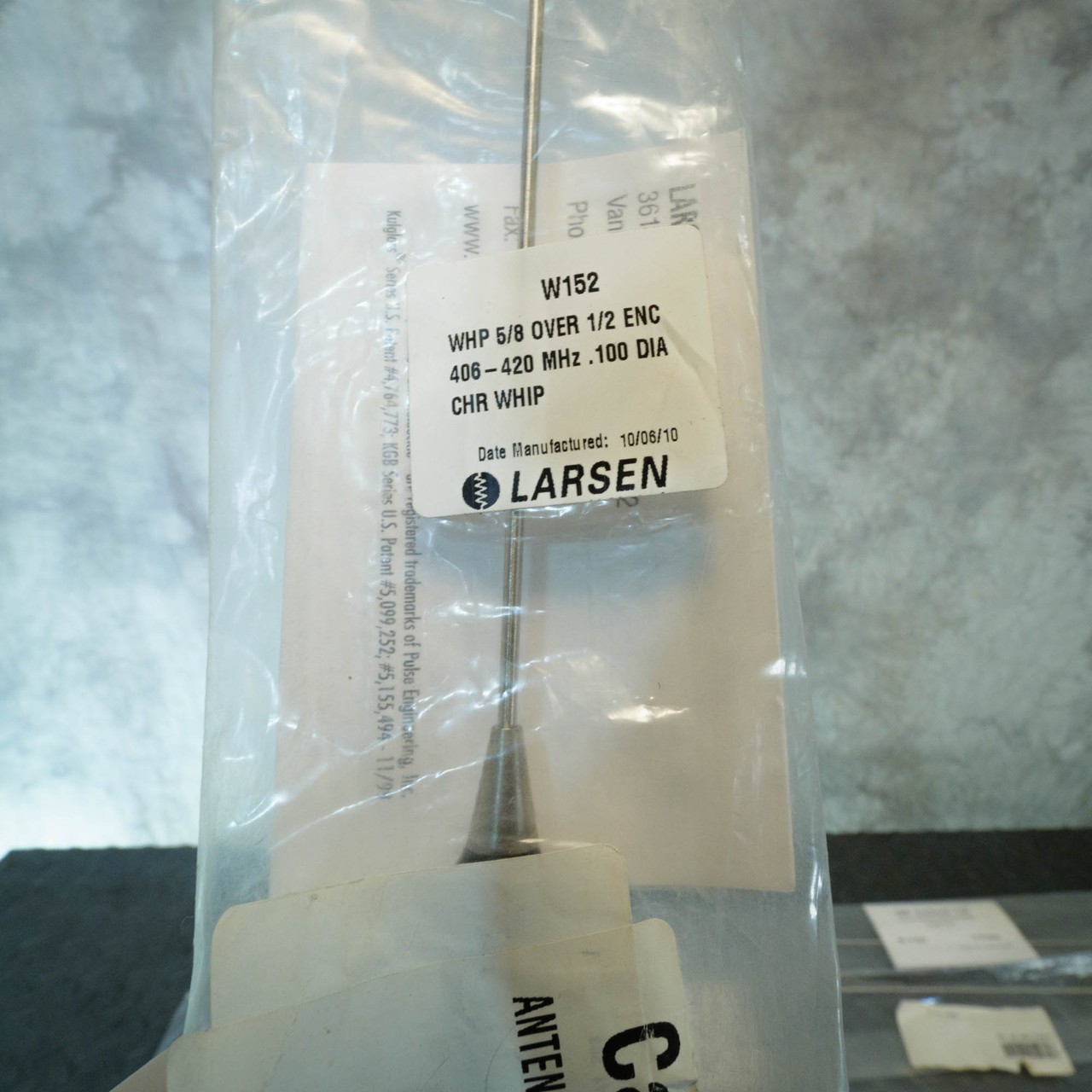 Lot of 10, Larsen W152 Replacement Antenna Whip 406-420 MHz NOS