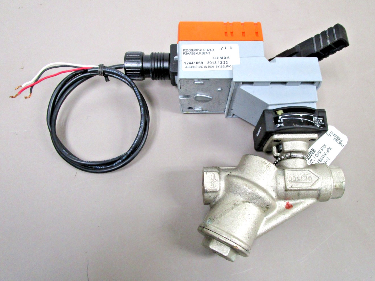 Belimo P2050B005+LRB24-3 Characterized Control Valve Assembly 1/2″