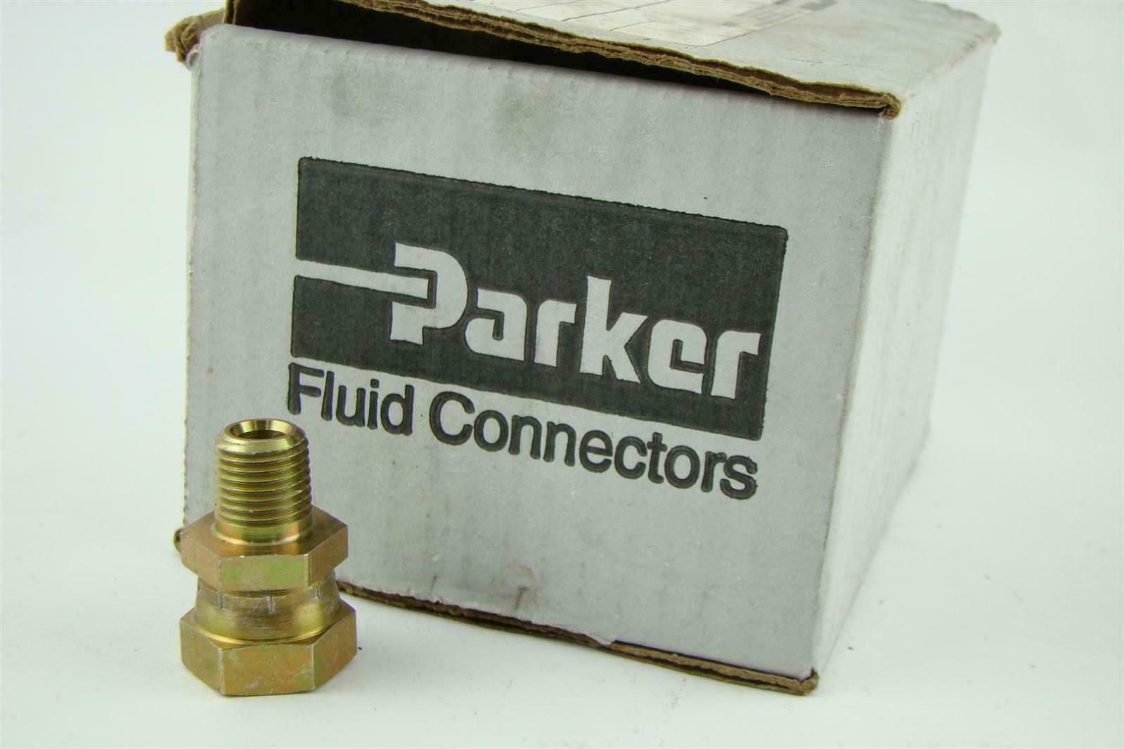 (17) Parker male pipe adapters Fluid Connectors 0107-4-6