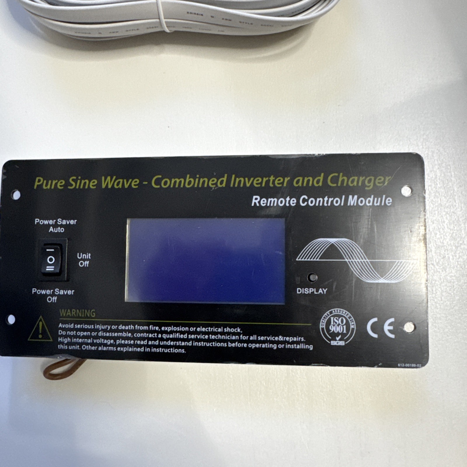 612-00199-02 Pure Sine Wave Inverter Charger Remote Control Module LCD Display