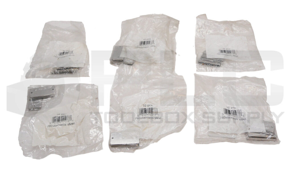 LOT OF 6 SEALED NEW C.H. HANSON 76S STAINLESS STEEL BLANK ID TAG 1″ X 2″