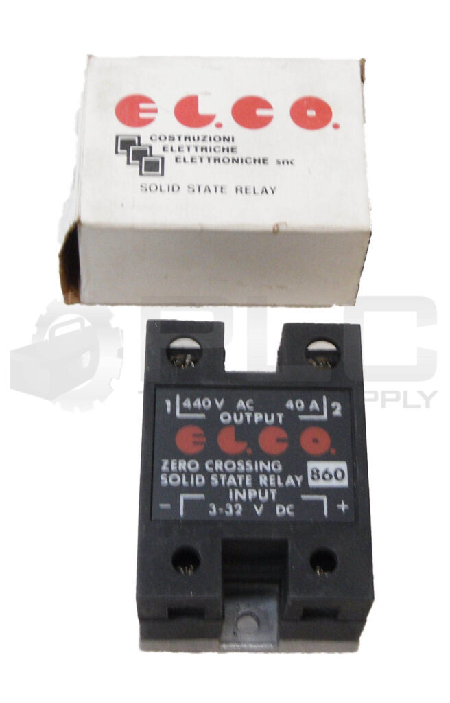 NEW ELCO 860 SOLID STATE RELAY 440VAC 40A 3-32VDC *READ*