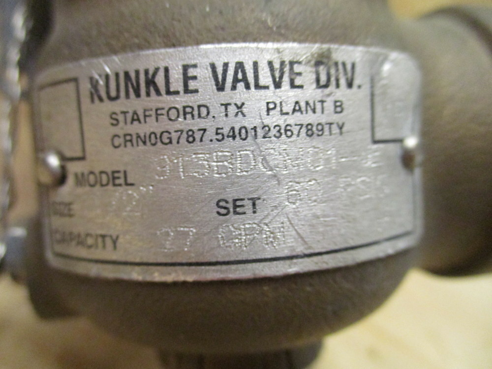 Kunkle Valve 913BDCM01-JE Brass Relief Valve 913BDCM01JE