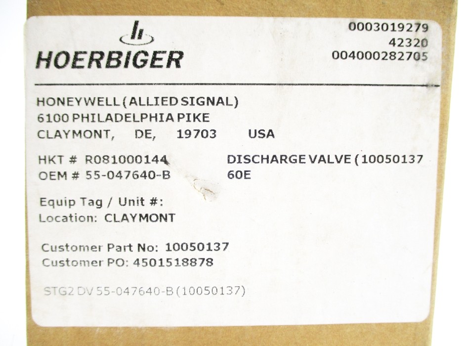 HOERBIGER R081000144 NSFS