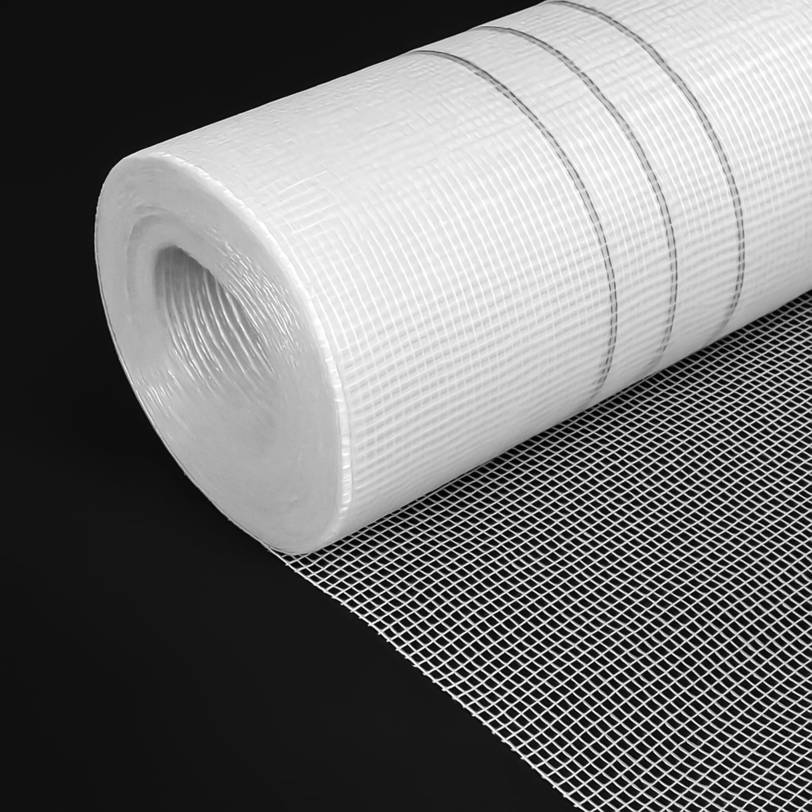 1 x 164 ft Fiberglass Mesh Roll White Plastering Mesh Enhanced Strength and S…
