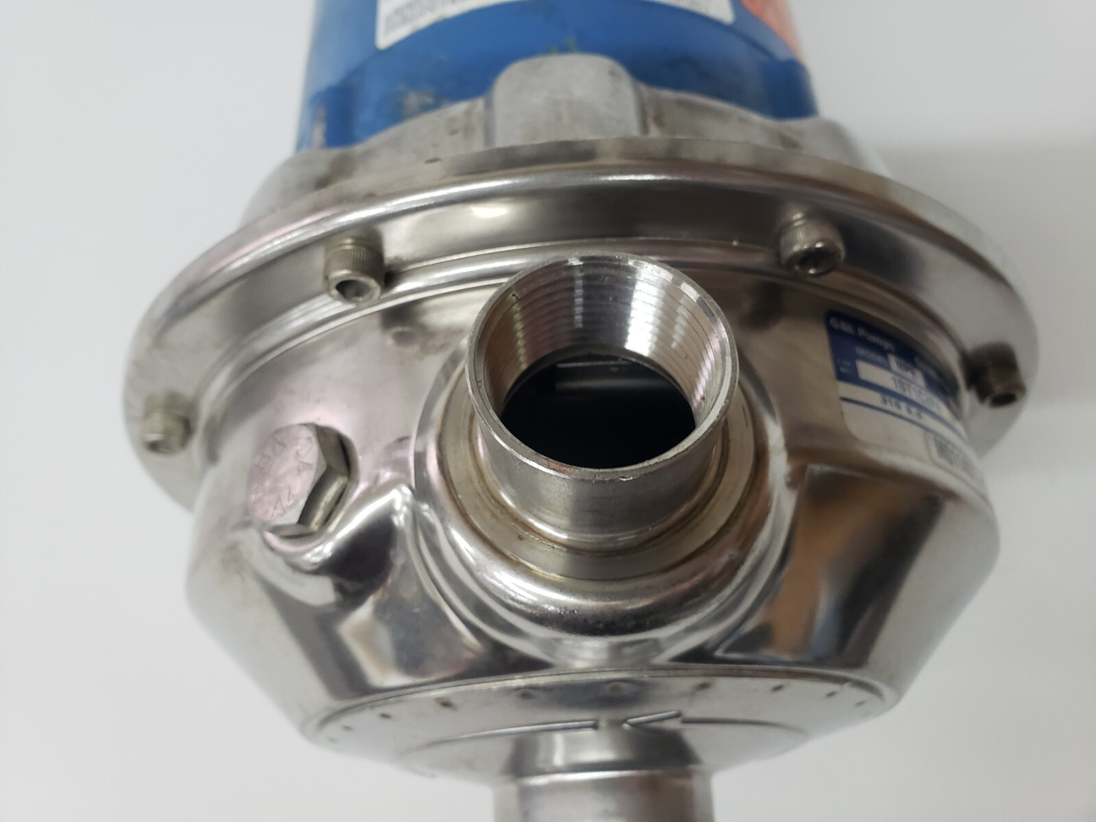 UNUSED Gould NPE 1×1/4-6 Pump 316SS 1ST1C2F4 Impeller 4-1/16 w/ 1hp Motor