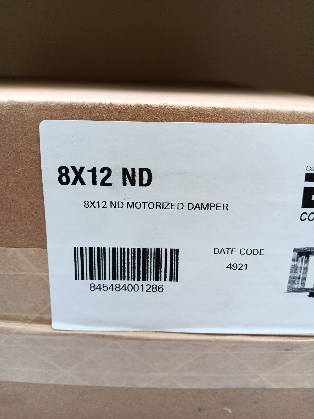 EWC 8X12 ND 12″x8″ Motorized Damper