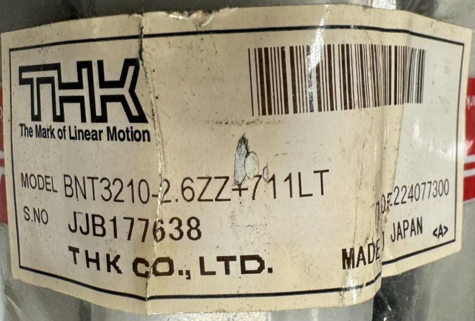 NEW 3 Units THK #BNT3210-2.6ZZ+711LT Ball Screws,