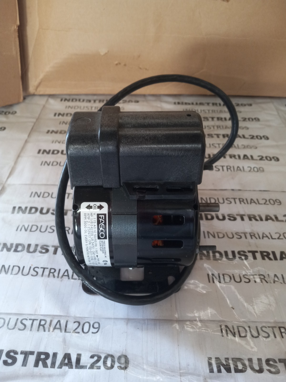1/8” HP FASCO 485 V 115 PH 1 3000 RPM