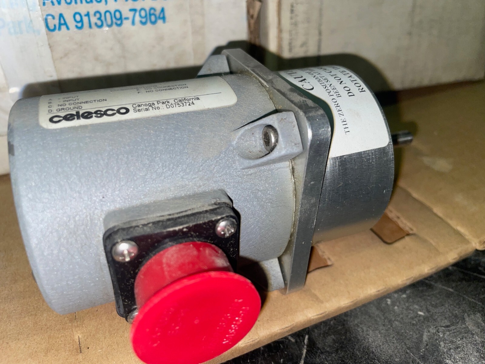 Celesco RT8420-0100-111-1110 Rotational Transducer 4-20 mA Output