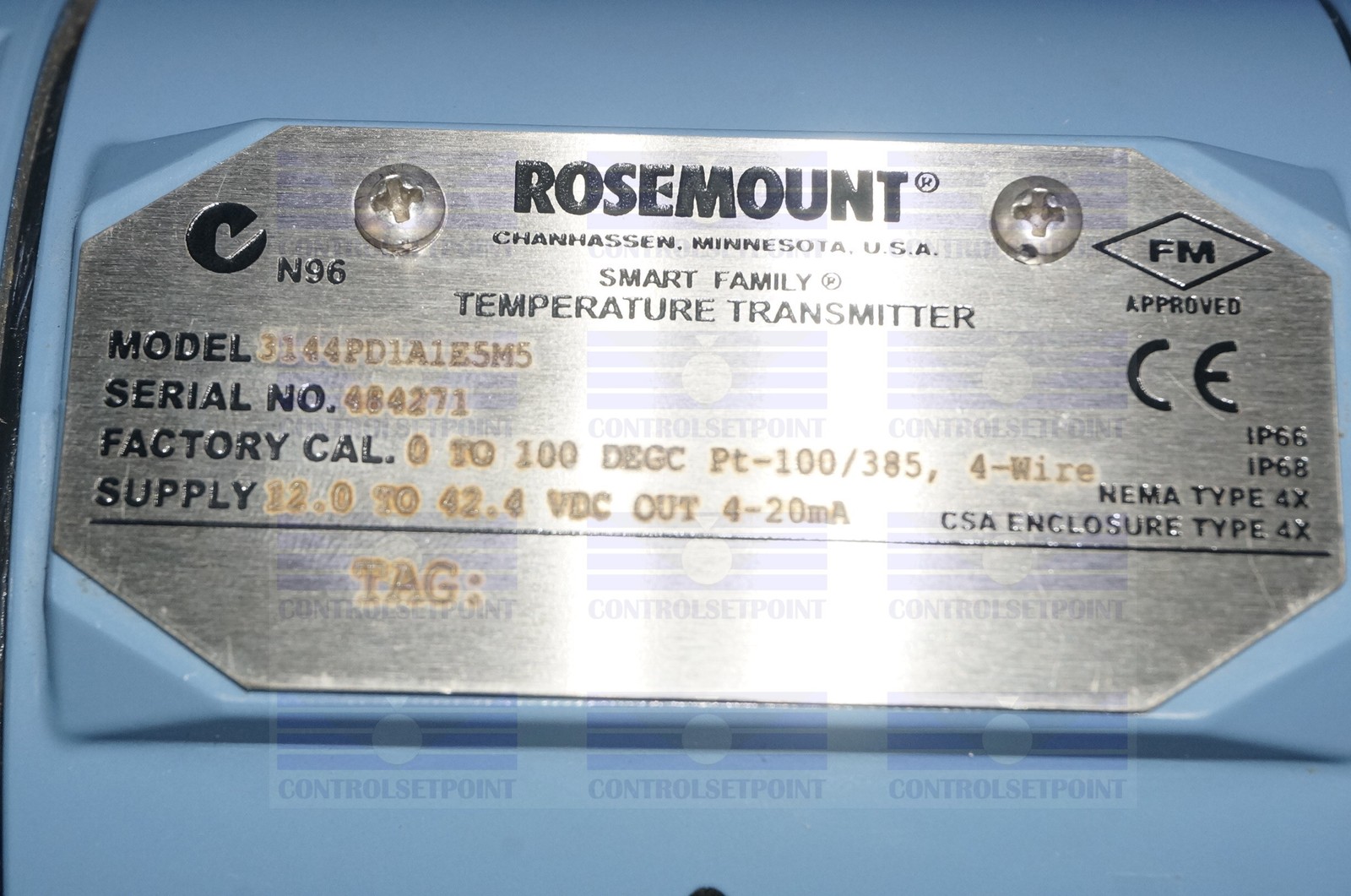 EMERSON ROSEMOUNT 3144PD1A1E5M5 TEMP TRANS 3144 PD1 ID84271