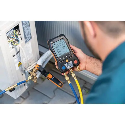 Testo 550s-BASIC-KIT 2-Valve Digital Manifold/Wired Temperature Probe
