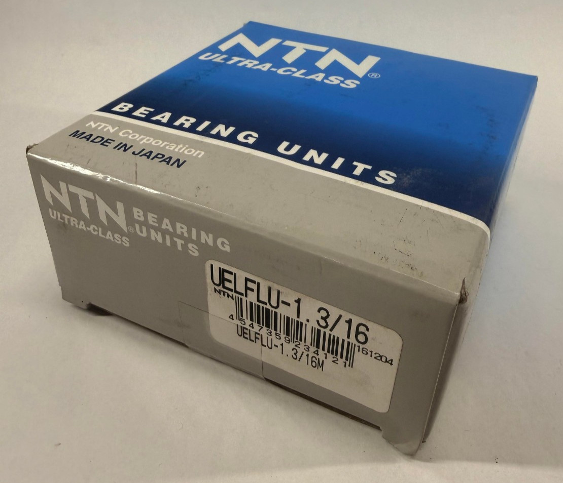 1 NEW NTN UELFLU-1 3/16 2-BOLT FLANGE BEARING W/ CUP NIB ***MAKE OFFER***