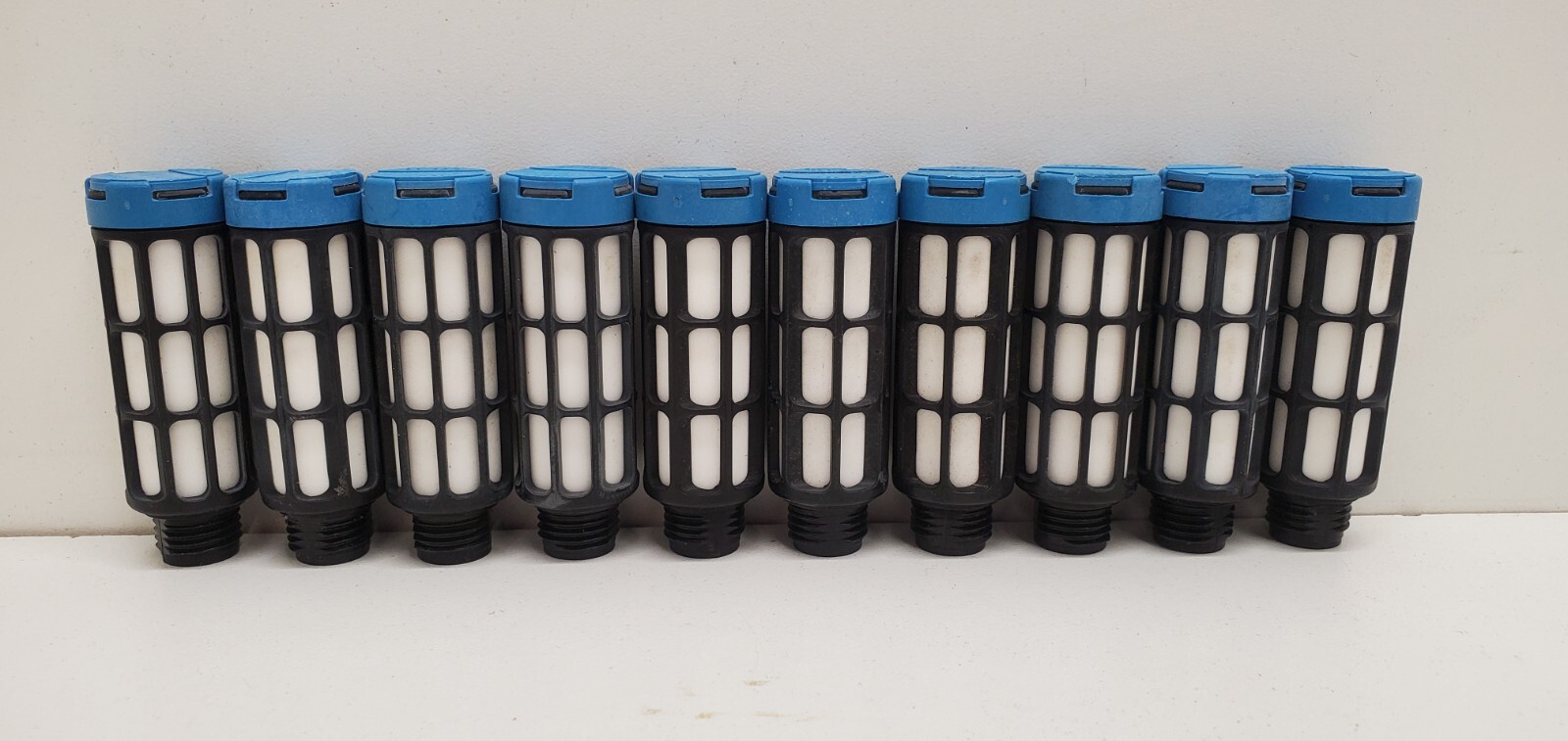 LOT OF (10) GUARANTEED! FESTO U-1/4 PNEUMATIC MUFFLERS 2316