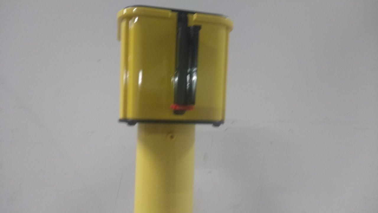 Retracta-Belt PM412-30YA-BYD 2 In Belt Width 30 Ft Belt L Barrier Post with Belt