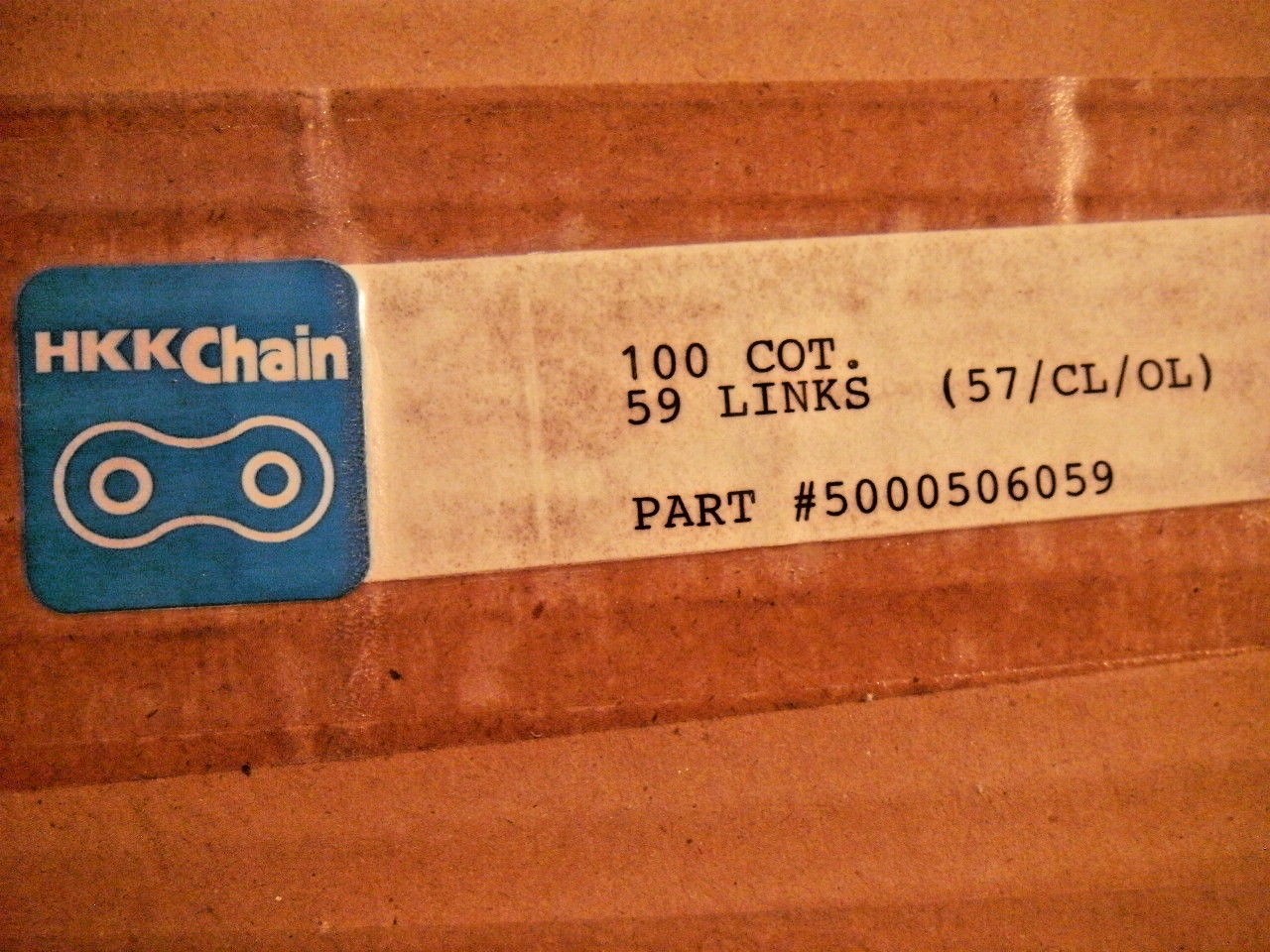 HKK 5000506059 Chain 57/CL/OL 100 Cot. x 59 Links